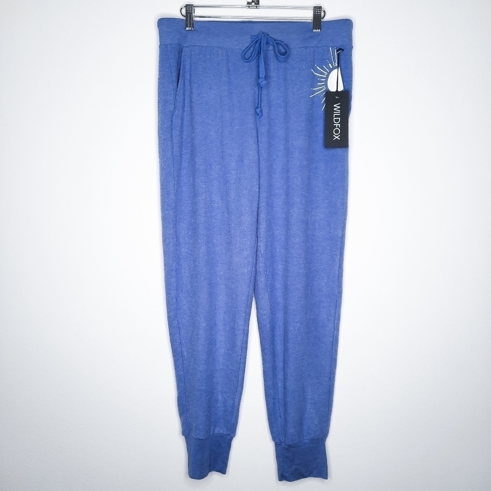 Wildfox Wedgewood Sunshine Parker Joggers L NWT